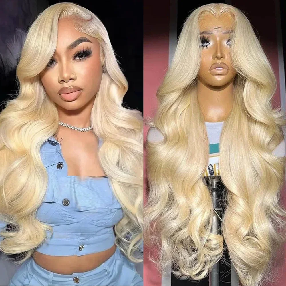 

30 дюймов 613 Светлый парик 180% Плотность 13x4 Объемная волна Парик фронта шнурка Бесклеевой предварительно выщипанный с детскими волосами Парики для женщин Ежедневное использование