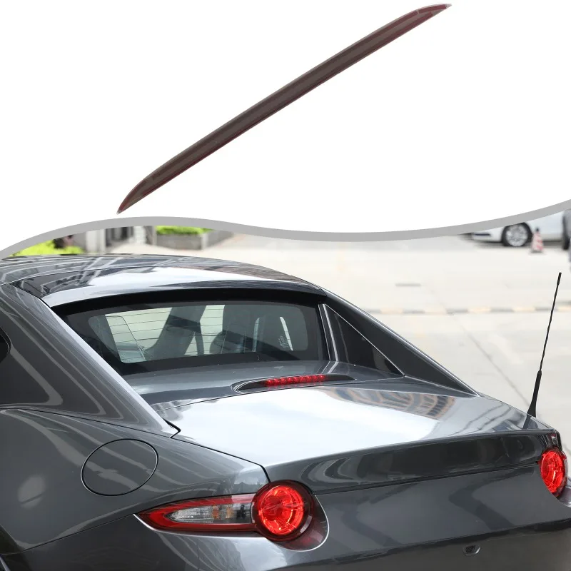 

ABS For 2016+ Mazda MX-5 High-Mounted Brake Light Smoked Cover Headlight Protective Trim Exterior Car Accessories