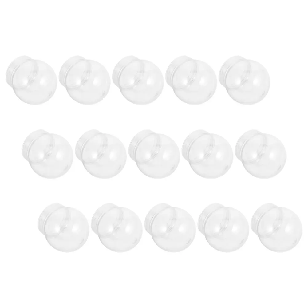 

15Pcs Snow Globe DIY Plastic Replacement Parts Clear Snow Globes Kit for Holiday Decor Snowglobe Clear Plastic Water Globe