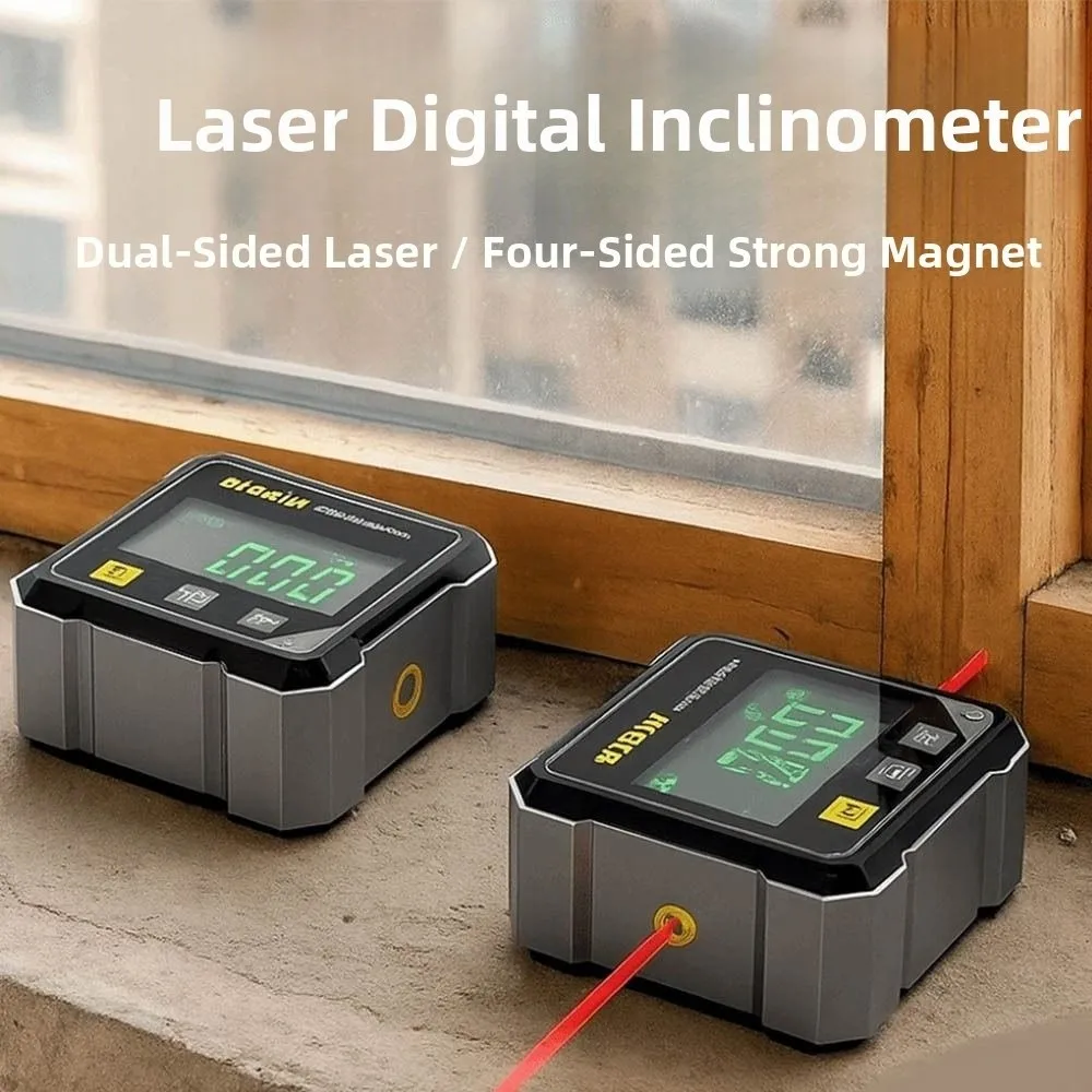 

Four Sided Display Angle Gauge Magnetic Suction Digital Display Angle Gauge 360 Degree Accurate Level Protractor Inclinometer
