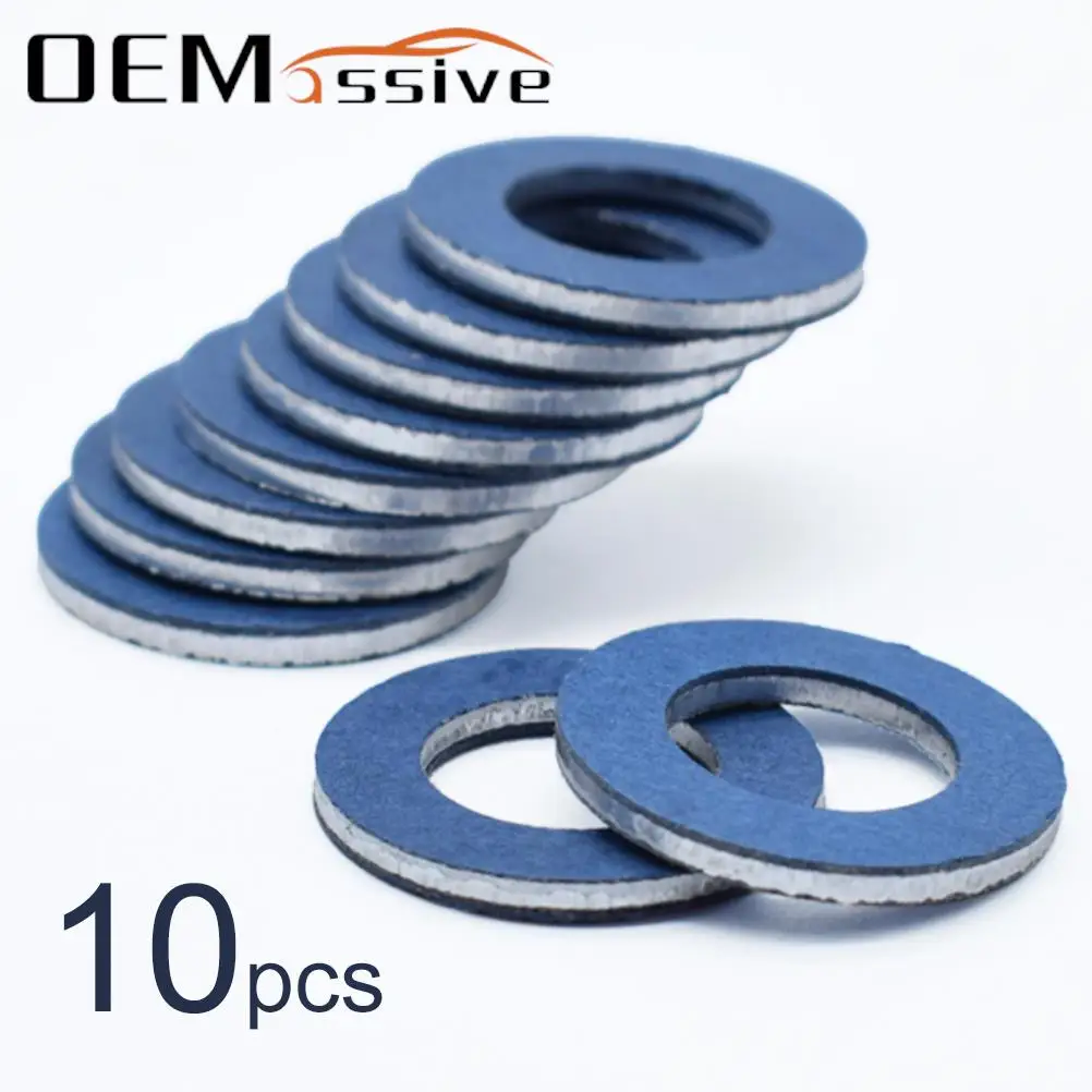 10X Ölablasswanne Stecker Dichtungen Unterlegscheibe Dichtungsring Motor für Toyota Camry Corolla Prius C OE # 9043012031 Austausch von Autoteilen