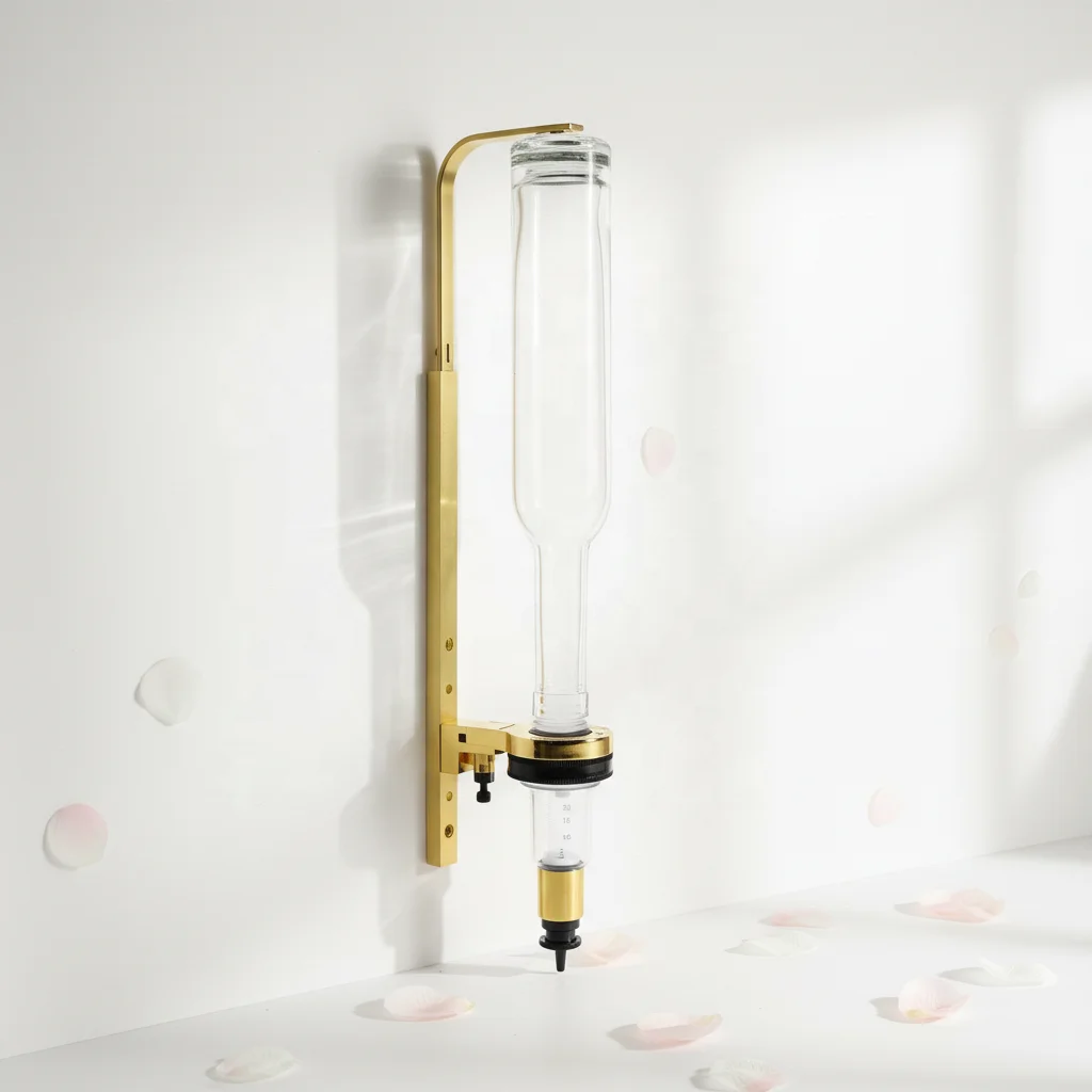 

Glod /Sliver Wall Mounted Bulk 200ml 375ml 500ml 750ml Glass Bottles Perfume Display Stand Perfume bar