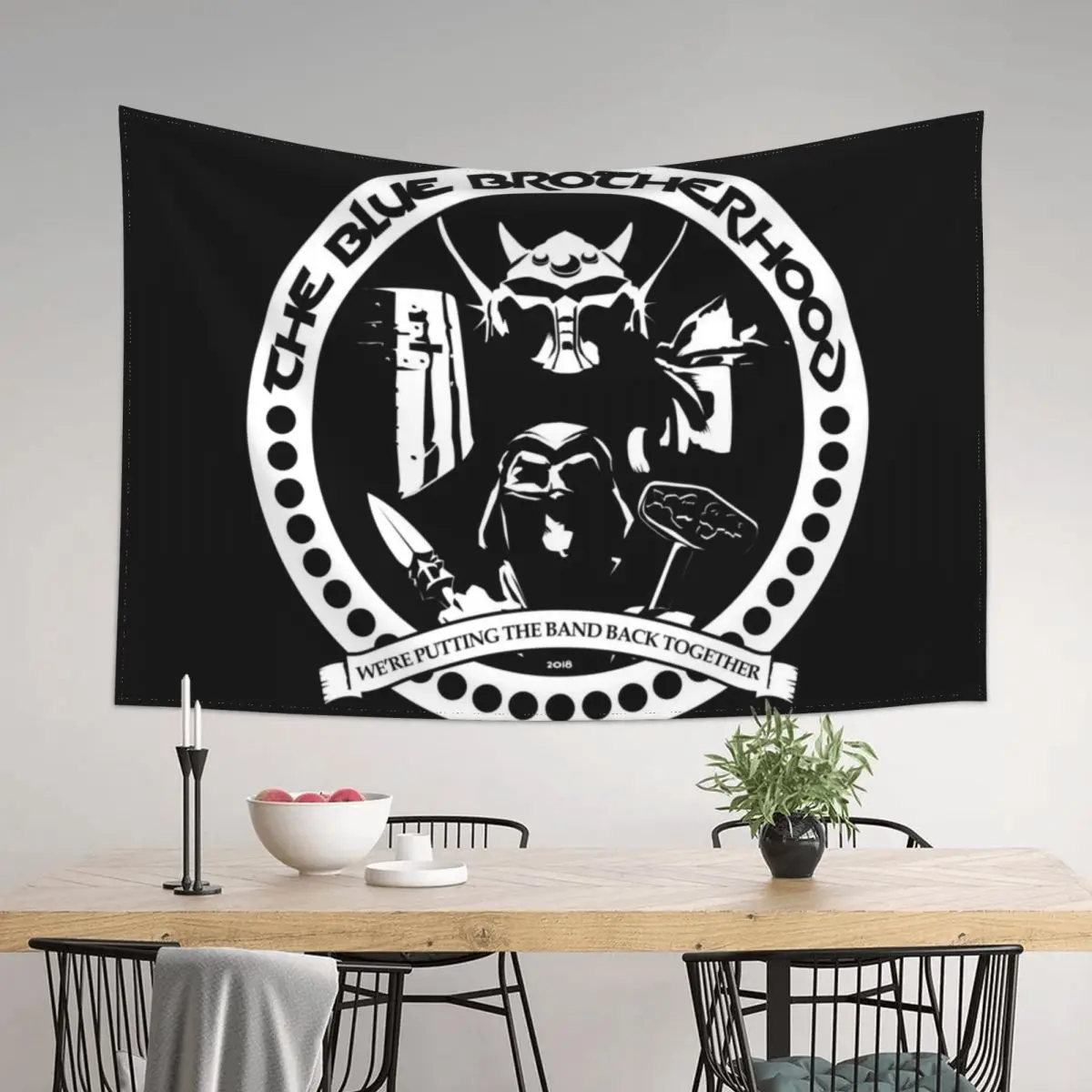 

The Blue Brotherhood TD Clan 2018 (One Color) Tapestry Aesthetic Decoration Bedrooms Decorations Anime Decor Tapestry