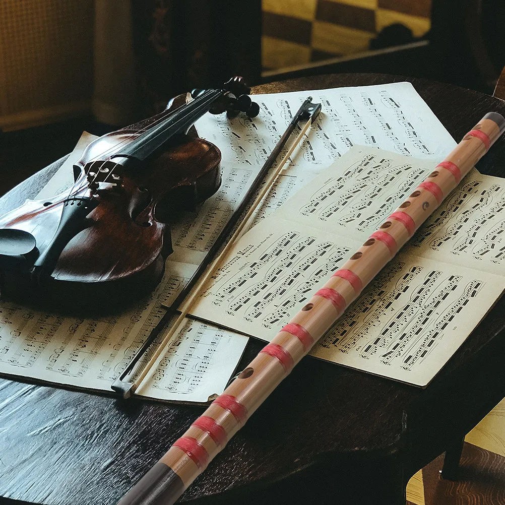 Beginner Flute Bamboo Long Chinese Traditional Flute Pure Sound Tuning Cable Replaceable Film All Ages Student Practice Musical
