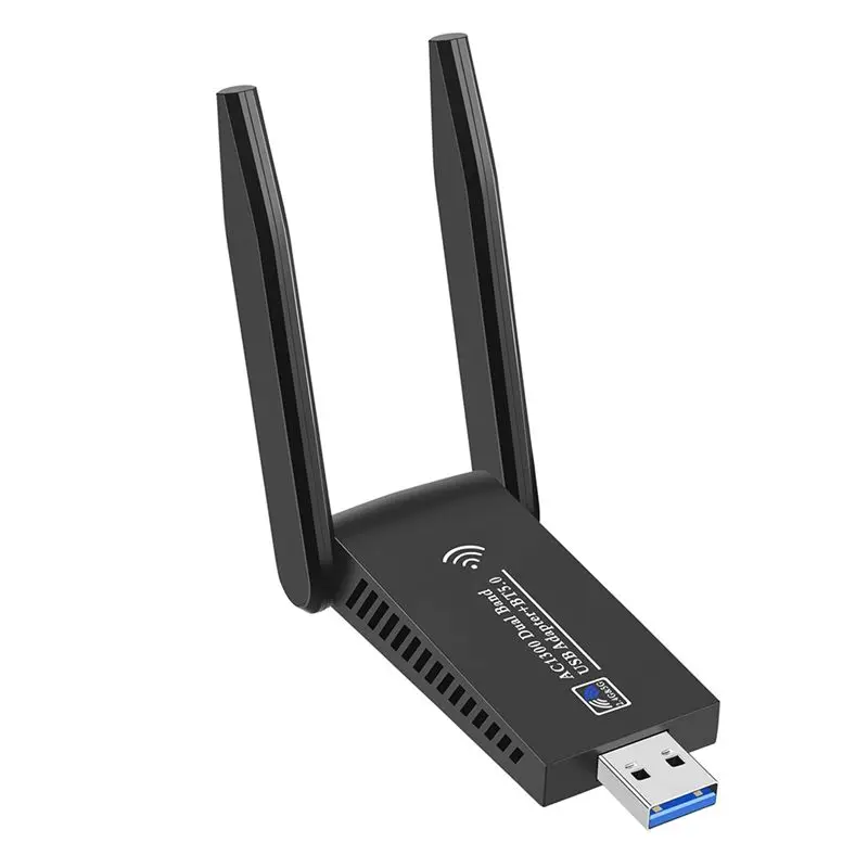 N34R-1300Mbps USB 3.0 Wifi Bluetooth 5.0 Adapter 2 In 1 USB Dongle Dual Band 2.4Ghz 5Ghz Wifi 5 Network Wireless Wlan Receiver
