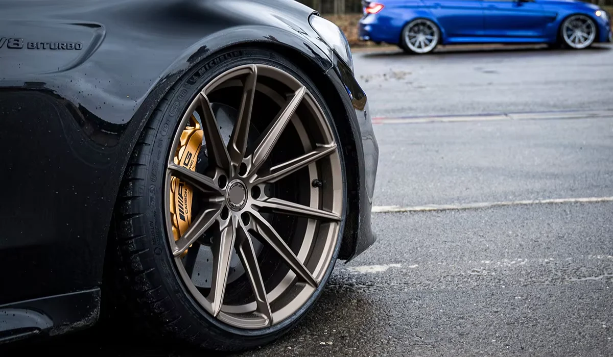 LSGZL مزورة سبائك الألومنيوم الفاخرة 5x114.3 5x130 5x112 17 19 20 22 24 26 بوصة الحافات عجلات السيارة الرياضية لأودي R8 ل تسلا #3