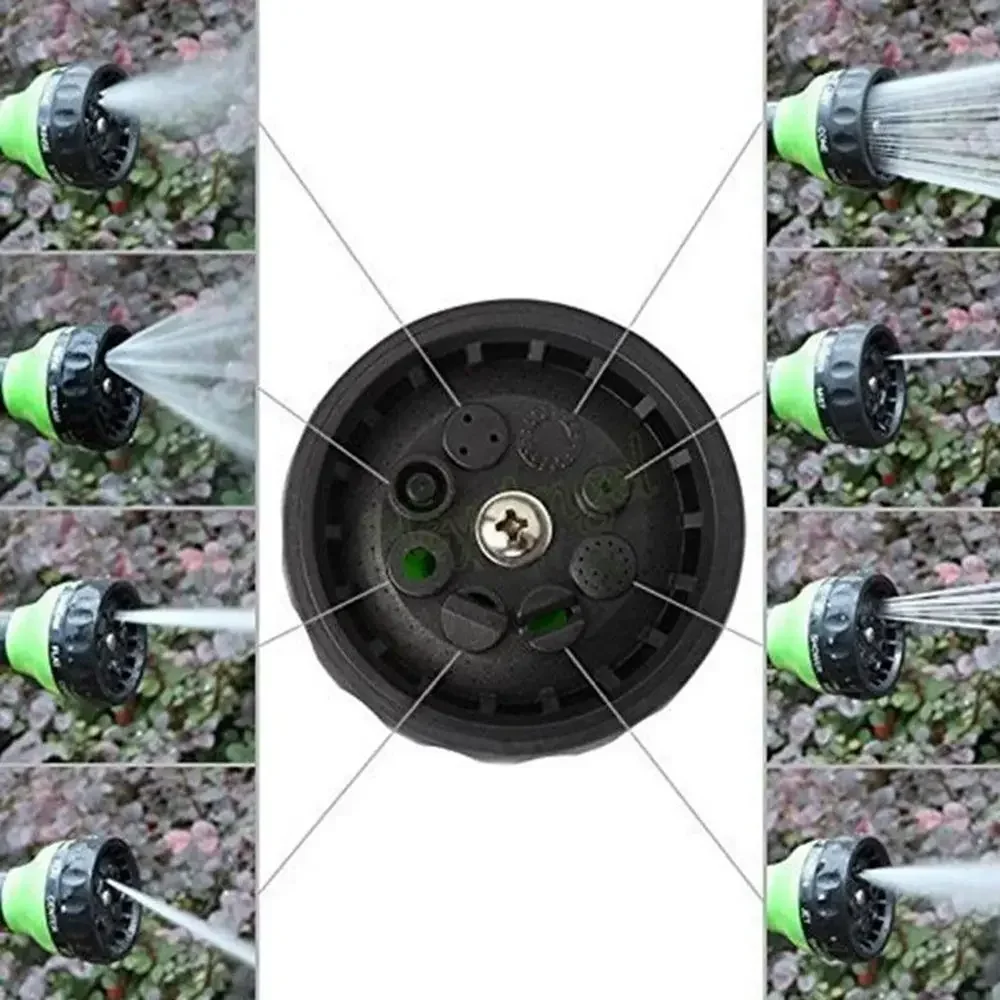 8 Patroon Multifunctionele Huishouden Tuin Sprinkler Tool Geschikt Voor Schuim Auto Wassen Pistool