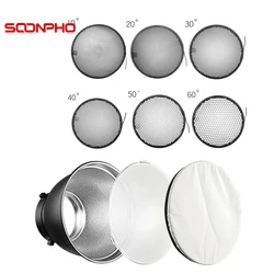 Honeycomb Grid 10/20/30/40/50/60 Degree GODOX Bowens Mount 7inch 18cm Standard Reflector Diffuser For Studio Light Strobe Flash