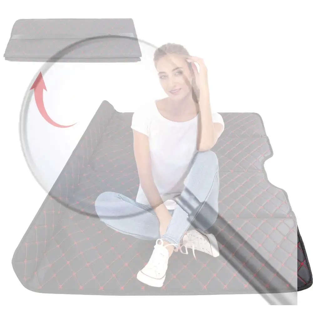 

Автомобильный матрас из искусственной кожи для заднего сиденья, складной, не надувной, портативный, для путешествий на автомобиле