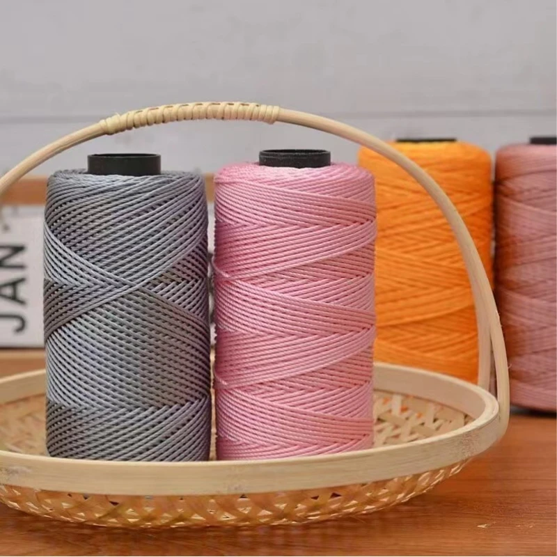 1,5mm 200m Farbiges Polypropylen-Garn, Häkelgarn, Kunstgarn, Strickgarn, Bastelgarn DTY für Häkeltaschen, Geldbörsen, Puppen