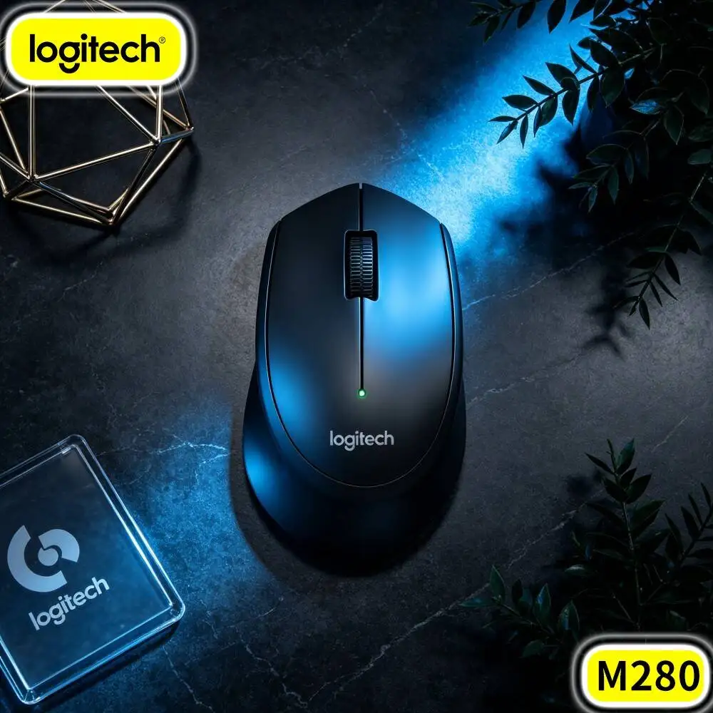 Dependable Daily Computing Wireless Mouse M280 Nano Dongle Storage For Remote Work Small Business Desktop Laptop Tasks