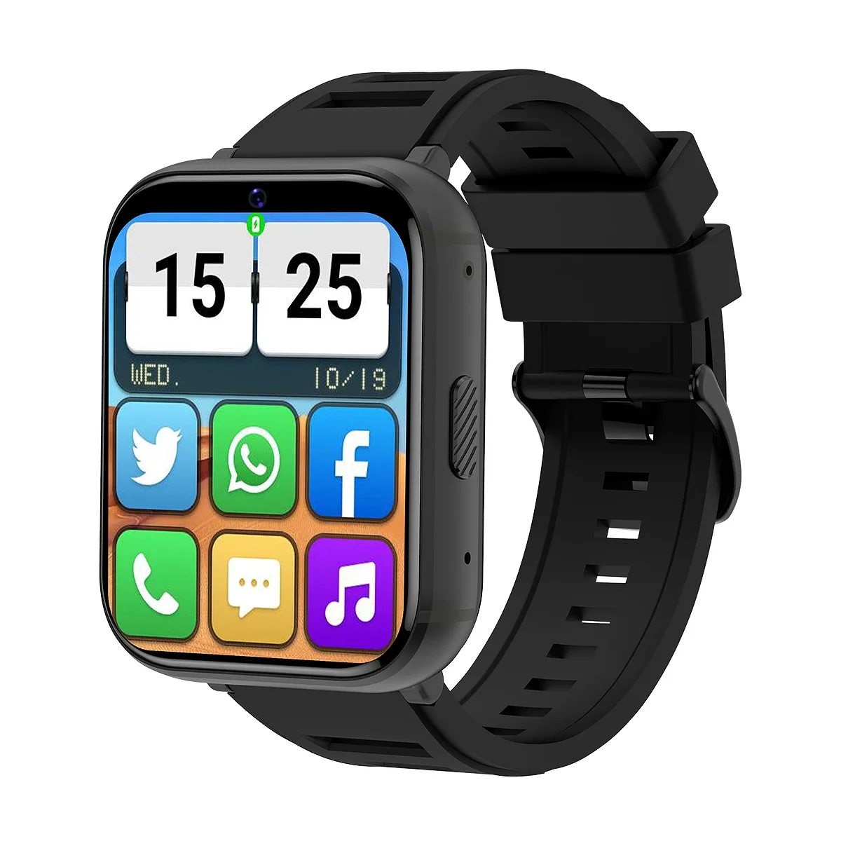 

New Q668 GPS Smartwatch with 4G SIM Card 930mAh Battery Leather Band Android Watch with Camera WiFi Music Week Function