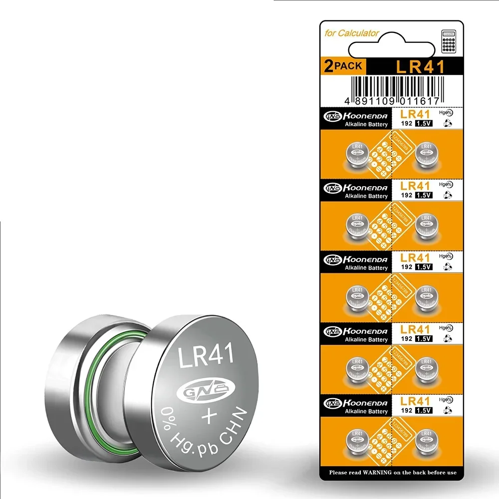 Batería de litio AG3 1,55 V 40mAh, pilas de botón SR41 192 L736 384 SR41SW CX41 LR41 392, cadena de lámpara, reloj de luz de dedo