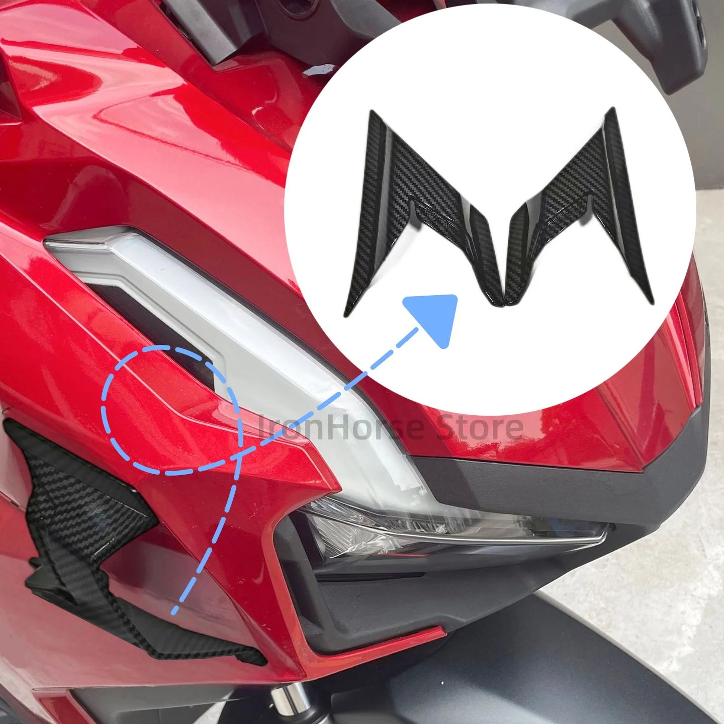 para-honda-adv160-2022-2024-winglets-barbatana-aerodinamica-com-adesivo-3m-carenagens-do-lado-esquerdo-direito-da-motocicleta-aerofoil-acessorios