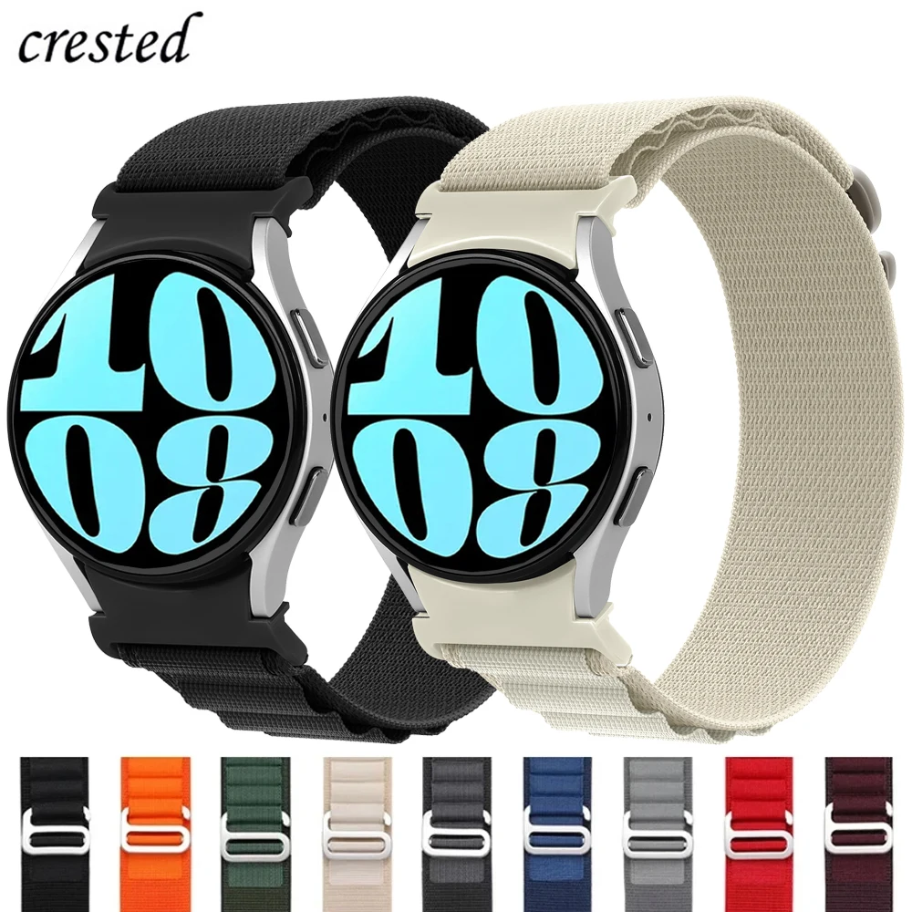 

Alpine loop for Samsung Galaxy watch7 6 Strap Nylon correa bracelet Galaxy watch 6 4 classic/5 Pro 45mm 44mm 40mm 47mm 43mm band