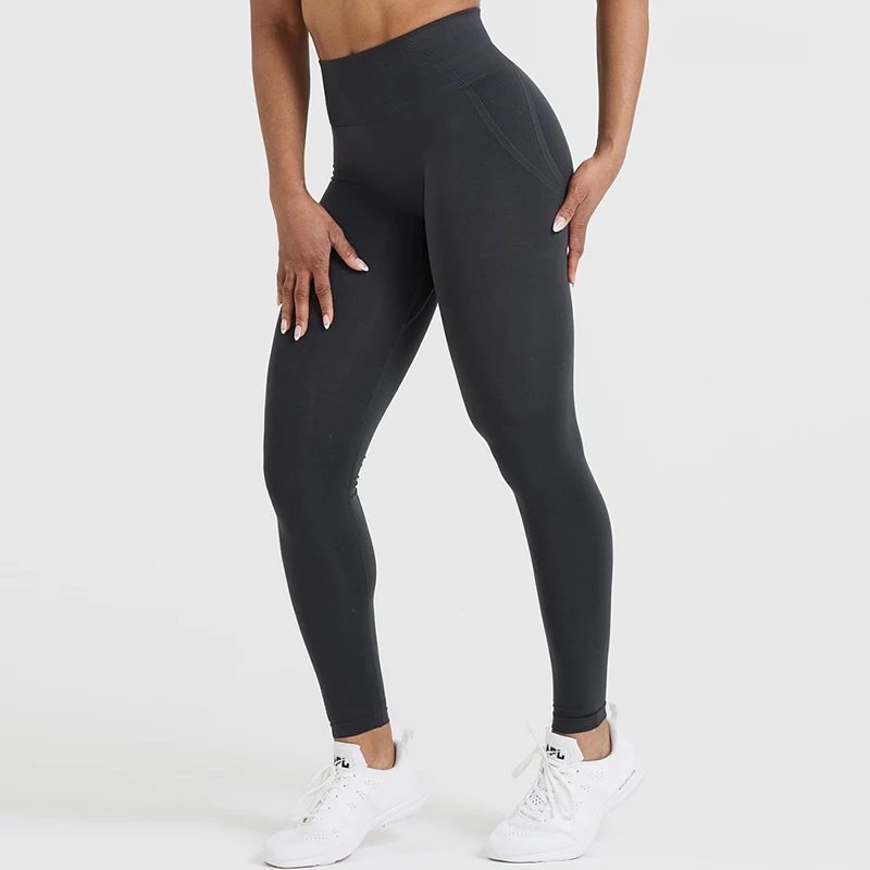 Pantalones de Yoga sin costuras para mujer, mallas con realce de glúteos, mallas de compresión de cintura alta para gimnasio, deportes y Fitness