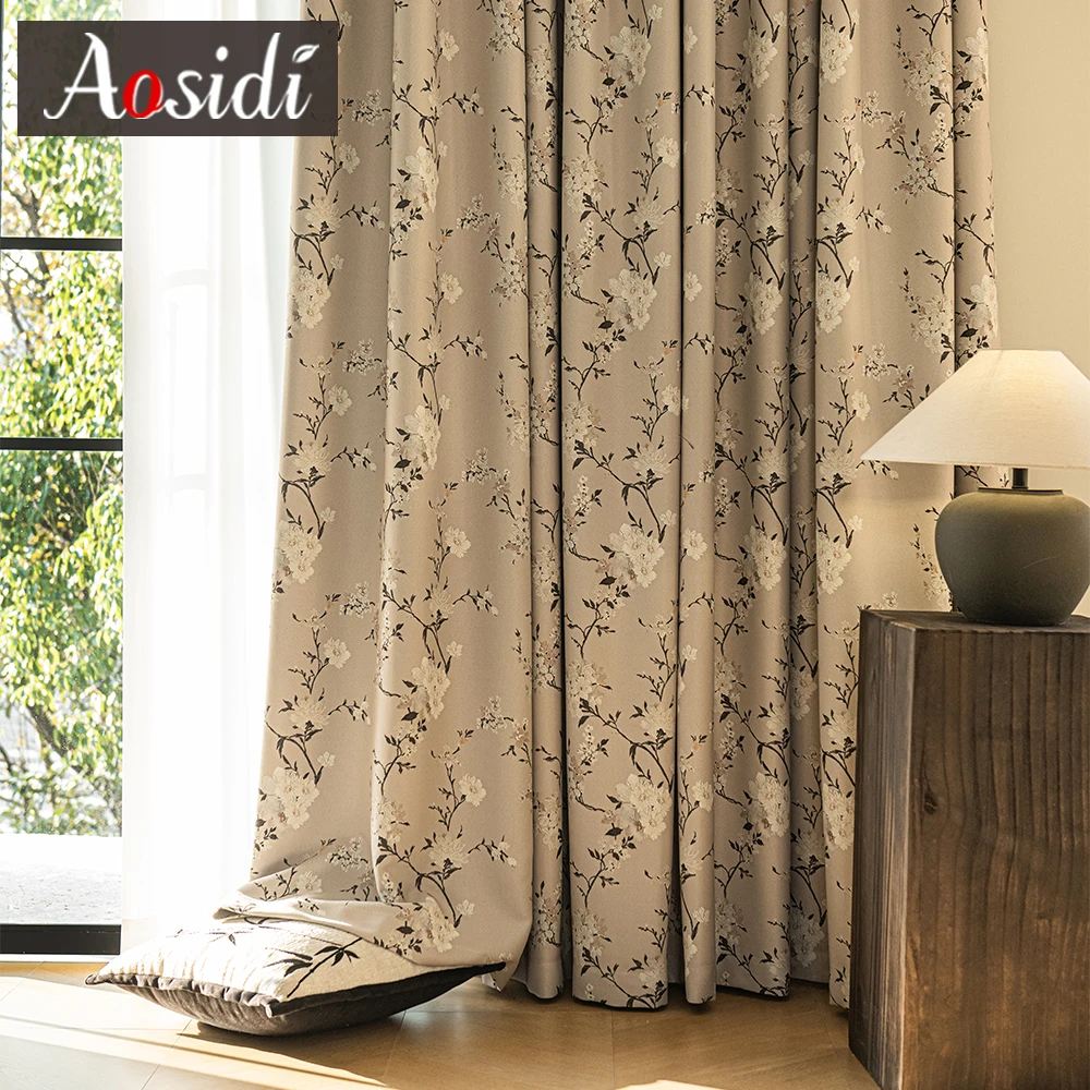 

Элегантные шторы-блэкаут Hall с цветочным узором для окон, жалюзи для спальни, гостиной, кухни, декор для дома