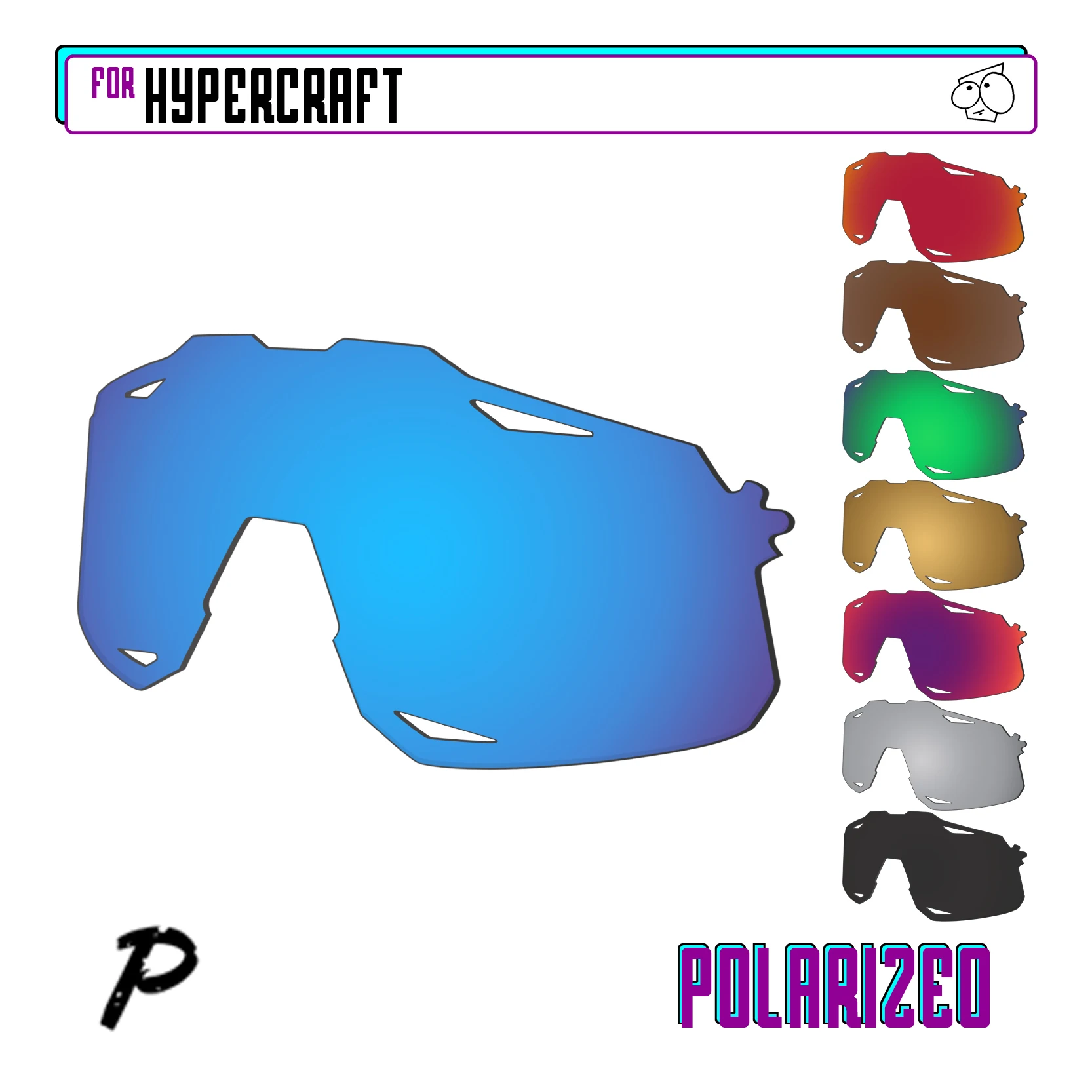 

EZReplace Polarized Replacement Lenses Compatible With 100% Hypercraft 60000-00005 Sunglasses