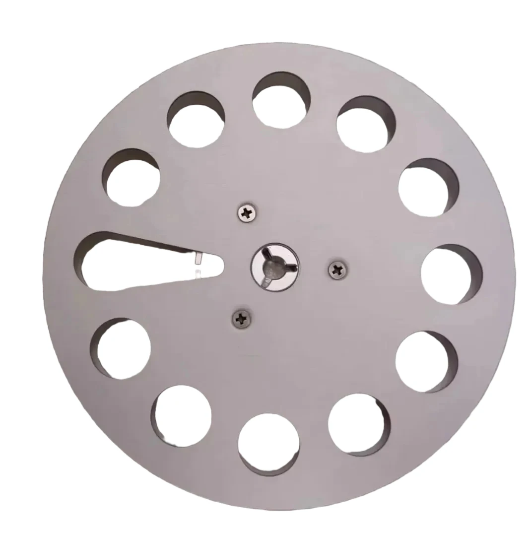 TEAC For 1/4" Aluminum Empty Take Up Reel 7" Inch 12 Hole Open Belt Plastic Take Up Reel for A Reel To Reel Tape Recorder Parts