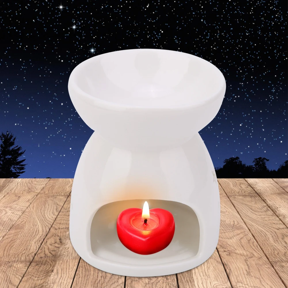 Night Fragrance Lamp Ceramic Essence Oil Furnace Candle Incense Aromatherapy Stove