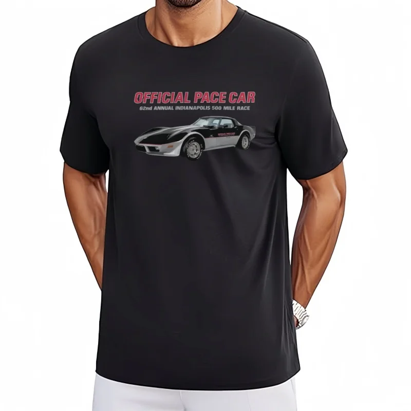 

1978 C3 Индианаполис 500, футболка Tri-blend с изображением автомобиля, 100% хлопок, с круглым вырезом, летняя повседневная мужская футболка с коротким рукавом, размер S-3XL