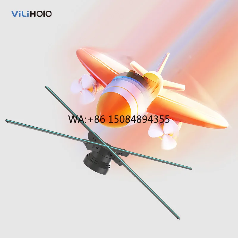 85CM 3D Hologram LED Fan Indoor Advertising Equipment with Holographic Display Certificate Outdoor Holographic Projector