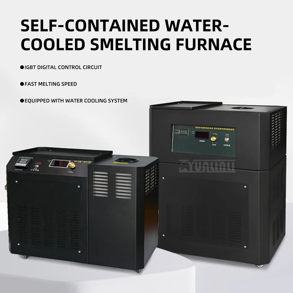 Melting Furnace, Medium- and High-Frequency Induction Heating Machine, Small Water-Cooled Integrated Gold Melting Furnace