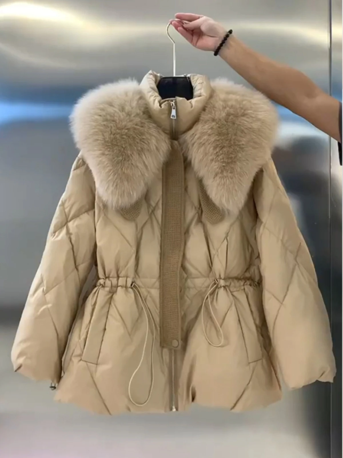 

Winter Short Women's Down Cotton Collar Coat Thick Cotton Coat Loose and Warm Fashion Women's Snow Coat Women's Jacket