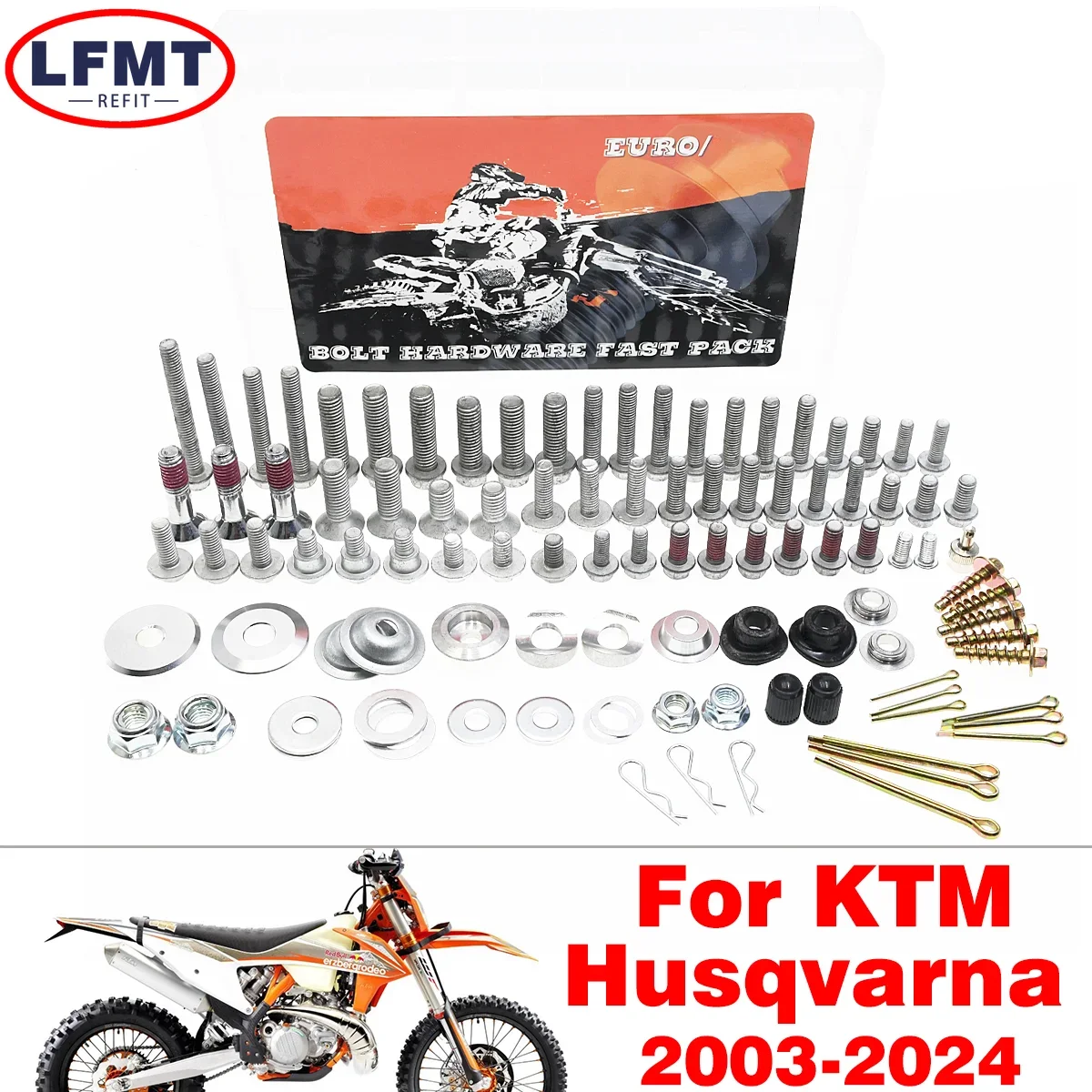 

Hardware Bolt Full Plastics Fastener Kit For KTM SX SX-F EXC EXC-F 125 150 200 250 300 350 400 450 500 530 2003-2025 Dirt Bike