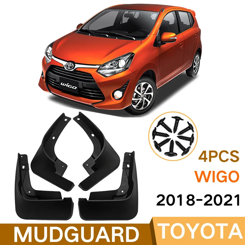 For Toyota WIGO 2018-2021 fender skin front and rear auto accessories mud flaps fender flares 4runner accessories