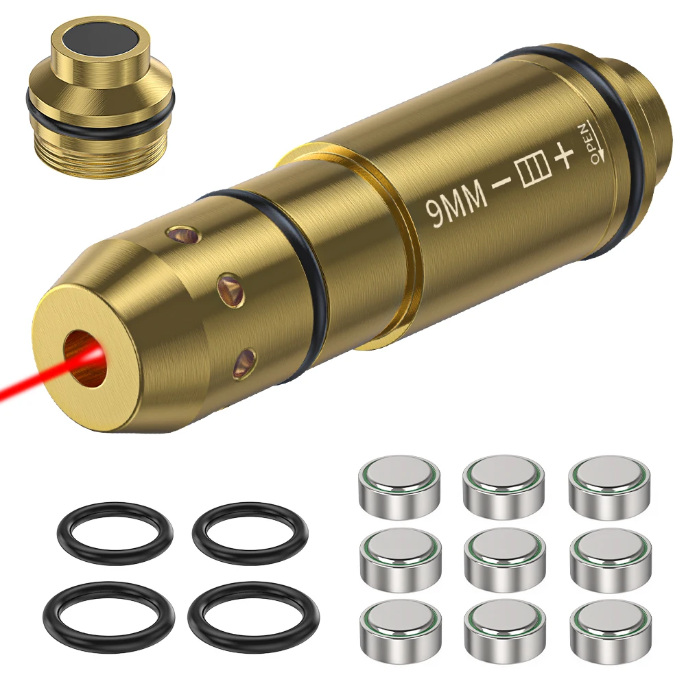 Kaseta treningowa z czerwonym punktem laserowym 9 mm do treningu strzelania pistoletem — 2