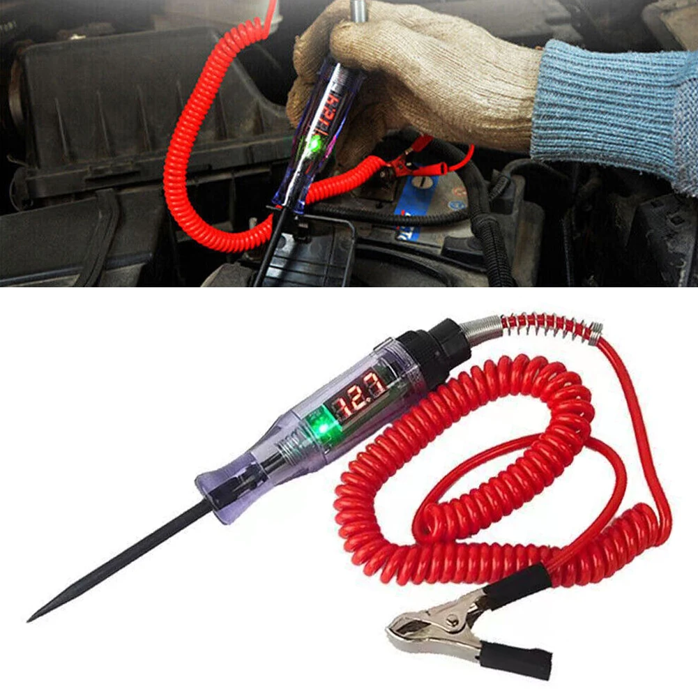 Universal 12V 24V Led-anzeige Auto Circuit-Tester Stift Sonde 3-120v Elektrische Sicherung Test Licht spannung Stift Detektor – Detail 6