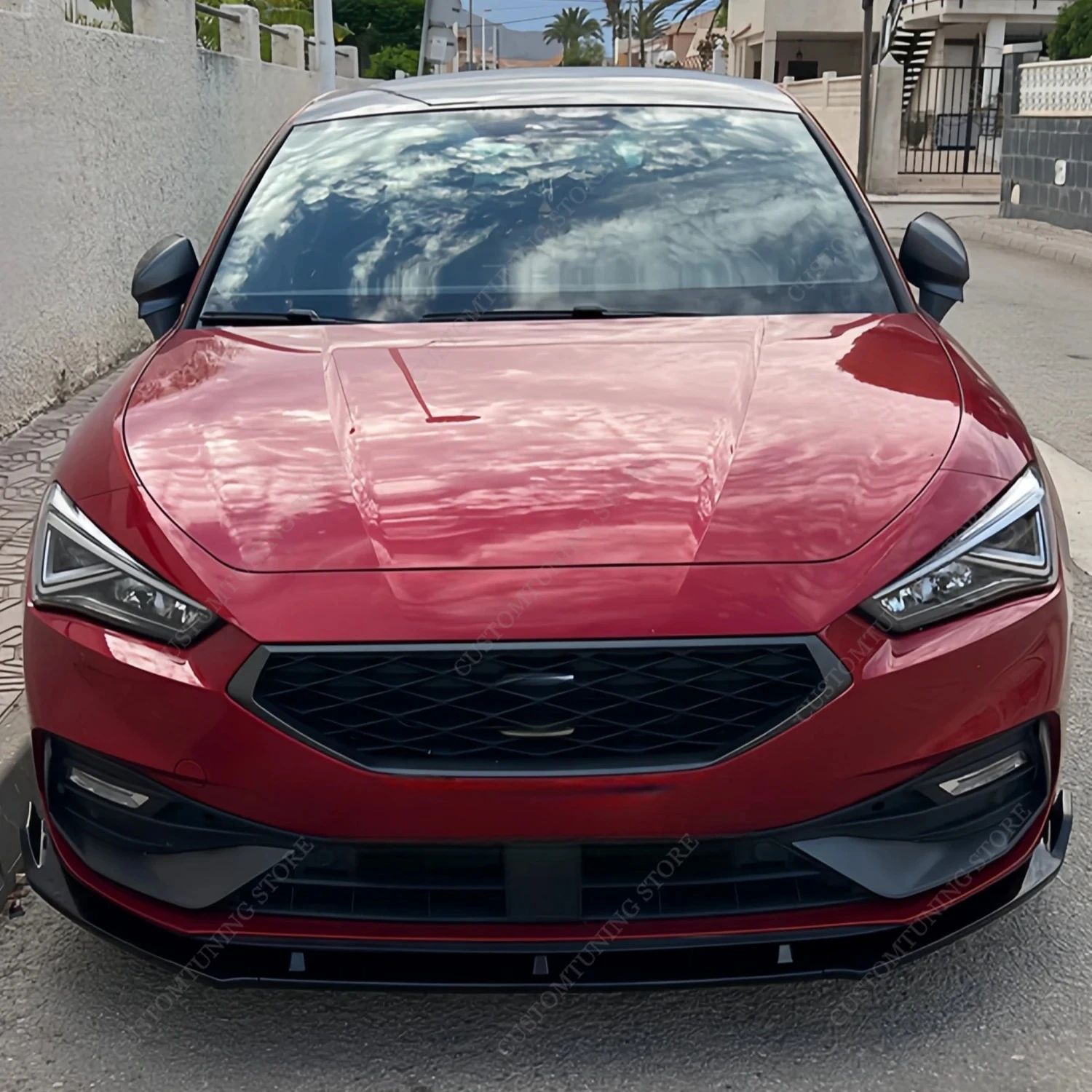 For Seat Leon MK4 KL Front Bumper Lip Spoiler Splitter Diffuser Retrofit TSI TDI FR Cupra S/S S/T 2020-2025 Bodykits Tuning