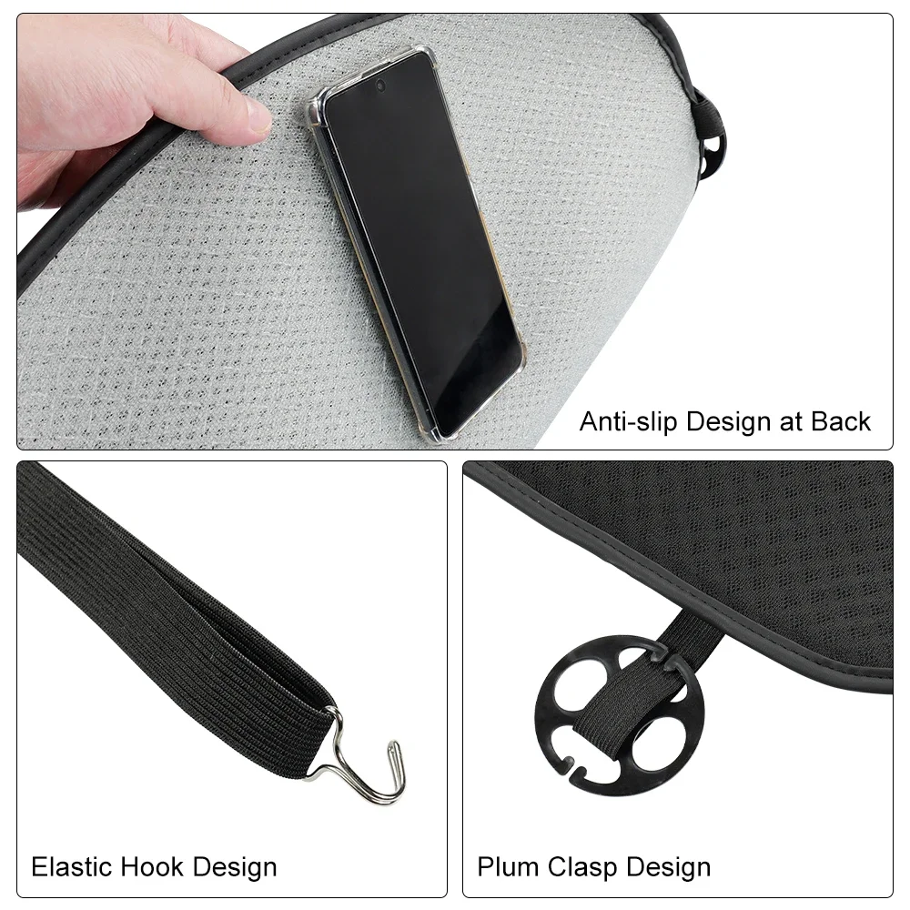 وسادة كرسي السيارة تنفس وسادة الحرير الجليد ل Aiways U5 U6 5 مقعد دراجة نارية المضادة للانزلاق الصيف الحشو اكسسوارات السيارات الداخلية #5