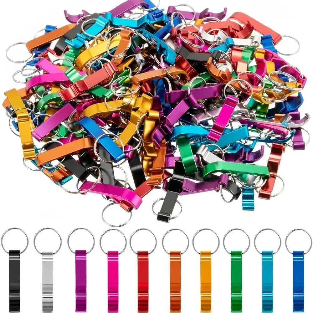 JOPocket-Ouvre-bouteille avec clé pour boisson, faveurs de mariage pour invités, cadeaux de fête préChristophe, mélange de 9 couleurs, 50 pièces, 100 pièces