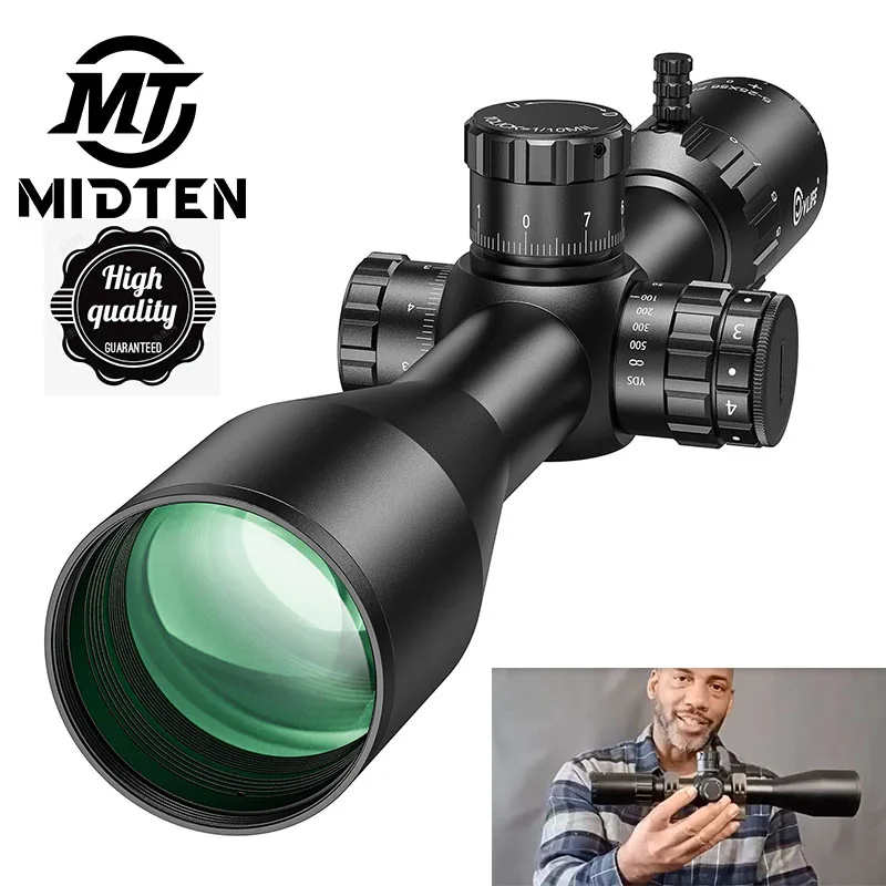 

BearSwift 5-25x56 FFP Scope First Focal Plane Illuminated Reticle Zero Stop Parallax Long Range 34mm Tube Rifle Riflescope Airso