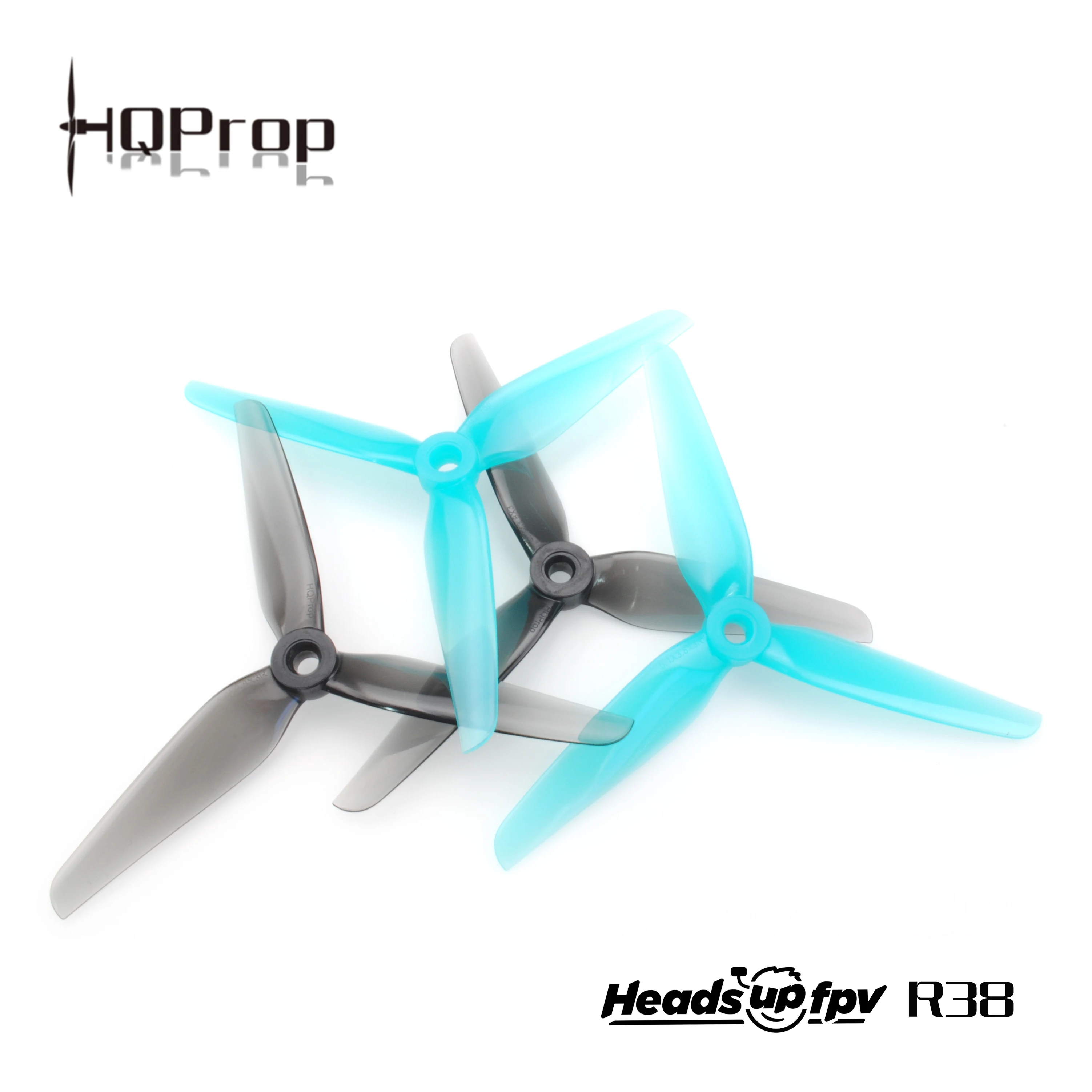 2Pairs HQProp R38 HeadsUp Racing 5.1x3.8x3 CW CCW 5.1inch Poly Carbonate propeller compatible with FlyFishRC FPV RC Frame   (3)