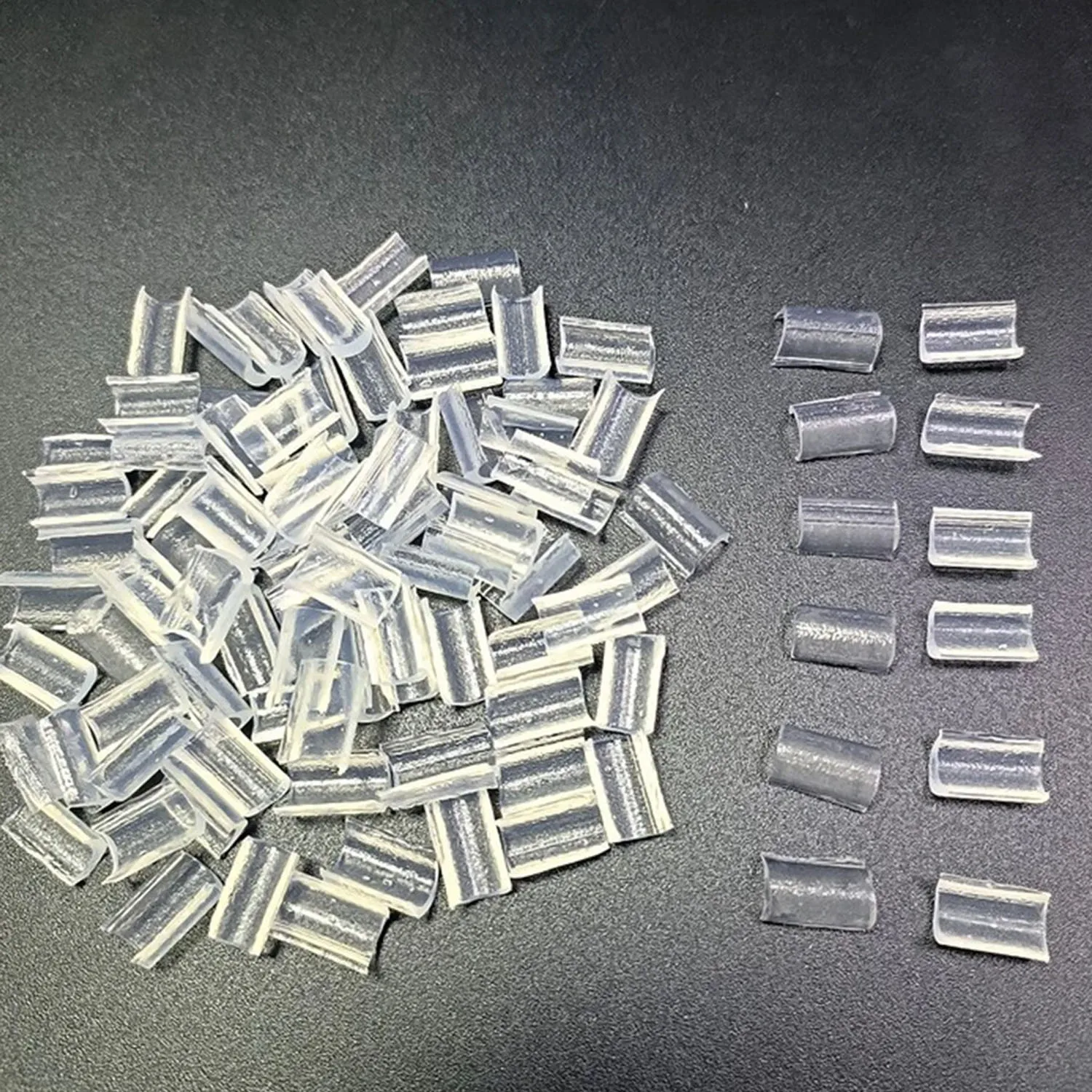

100/200/500pcsGlue Nail Tip Keratin Nail Tip for hair extension Strong adhesive / Transparent Color