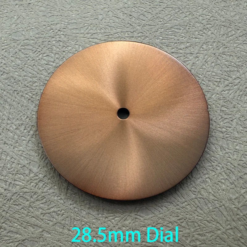 28.5mm DIY Sterile Blank Watch Dial Black Sliver Gold Blue Green Purple Red Grey Faces For NH35/ NH36/7S26 Movement Accessories