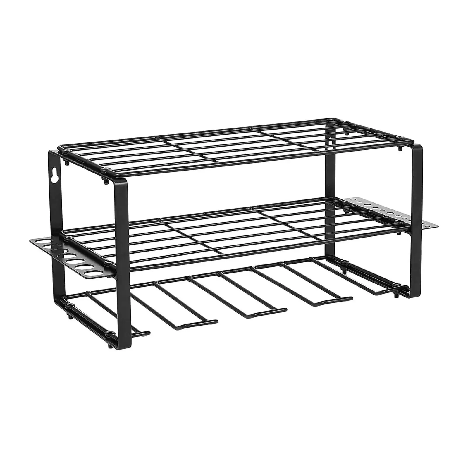 Garage Tool Organizer Rustproof 3 Layer Tool Rack Heavy Duty Multifunctional Utility Rack for Workshop Warehouse Garage Cabinet