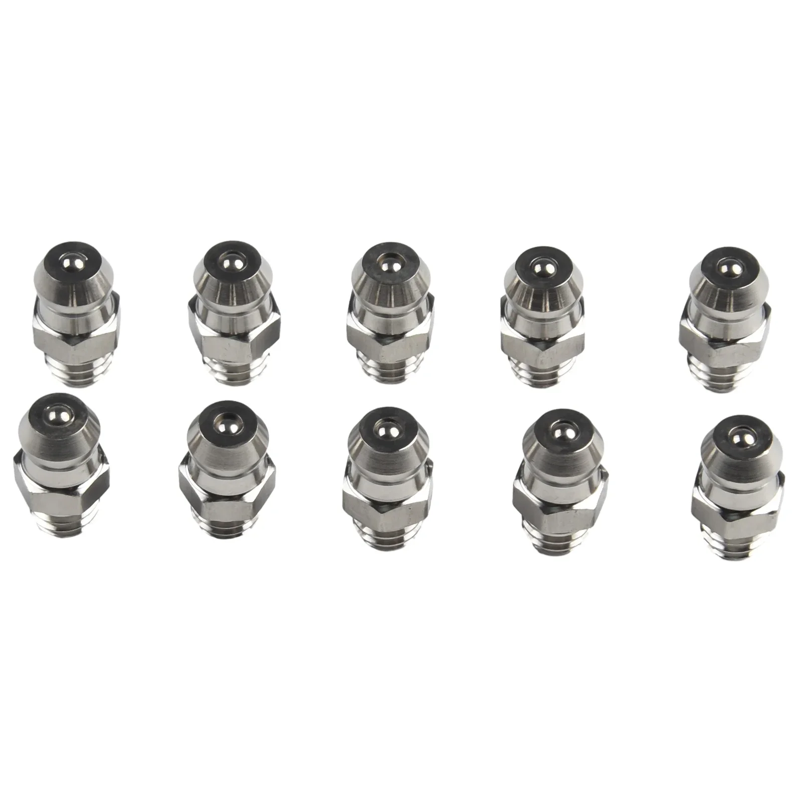 Imagem -03 - Graxa Bico Bico para Equipamentos Industriais Reta Hidráulica Graxa Fitting Thread 201 Aço Inoxidável M6x1 10 Pcs