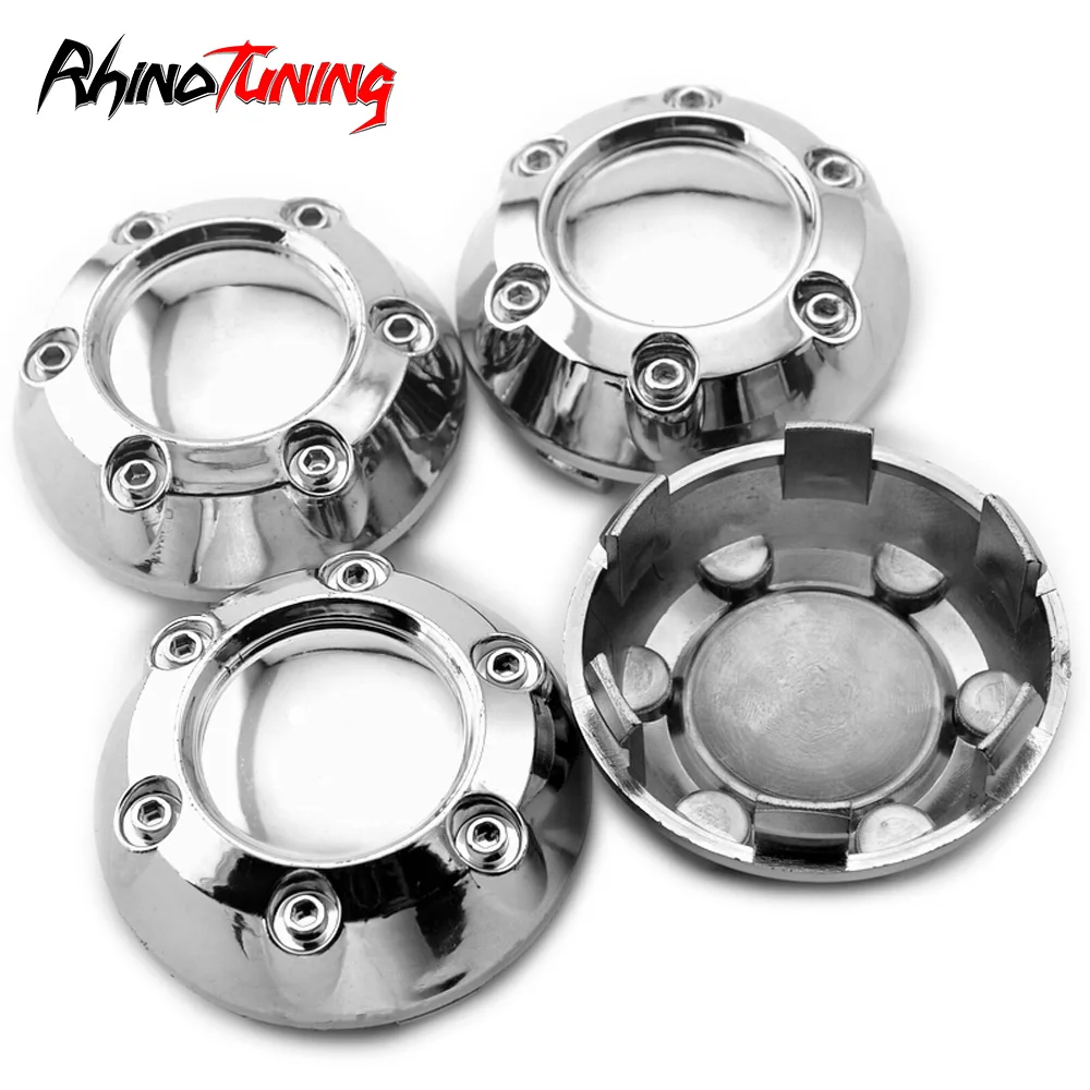 4pcs 68mm Car Wheel Center Hub Caps For Universal Reefits Rim Cover Styling Dust Auto Accessroise Silver