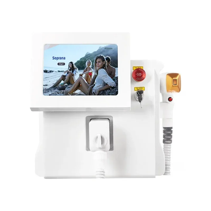 

3500W High-Power Diode Laser Hair Removal Machine, Ice Cooling, 3 Wavelengths 755/808/1064, Painless Epilator Device