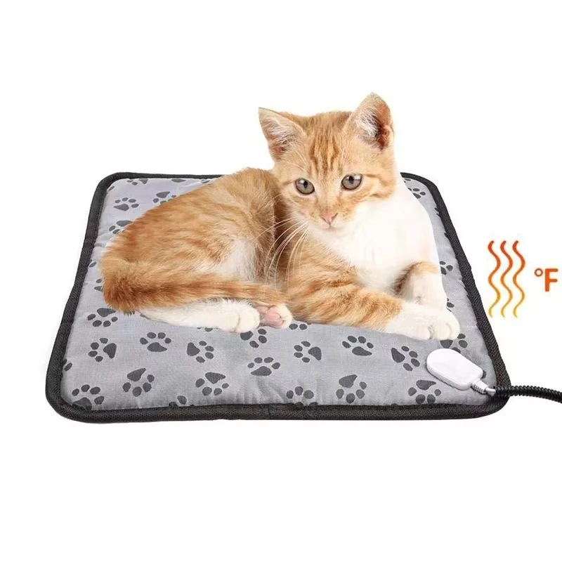 Pet Heating Pad Winter Warm Bed Waterproof Electric Blanket Dogs Mattress Bite Resistant Wear Resistant Adjustable Temperature