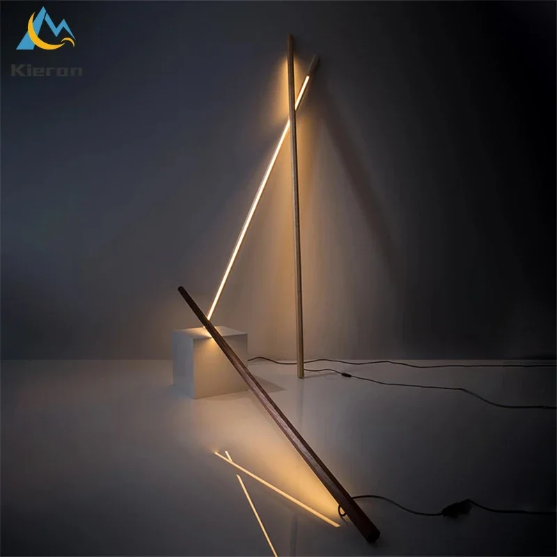 Nordic Floor Lamp Led Lights for Bedroom Decor for Room Corner Floor Lamp Simple Living Room Lighting Wooden Free Standing Lamps