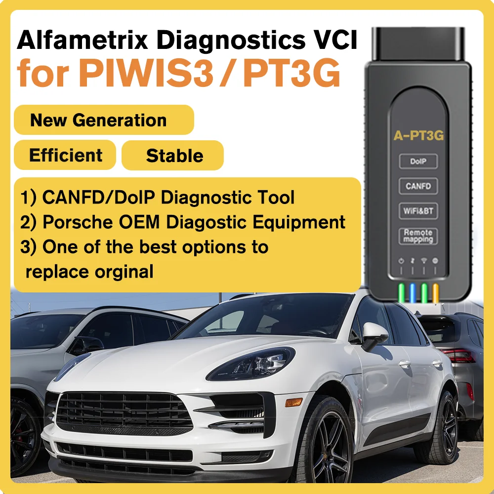 Alfametrix Diagnostic VCI pour PIWIS3/PT3G Auto Porsche Scanner de Diagnostic ECU outil de programmation prise en charge du logiciel OEM