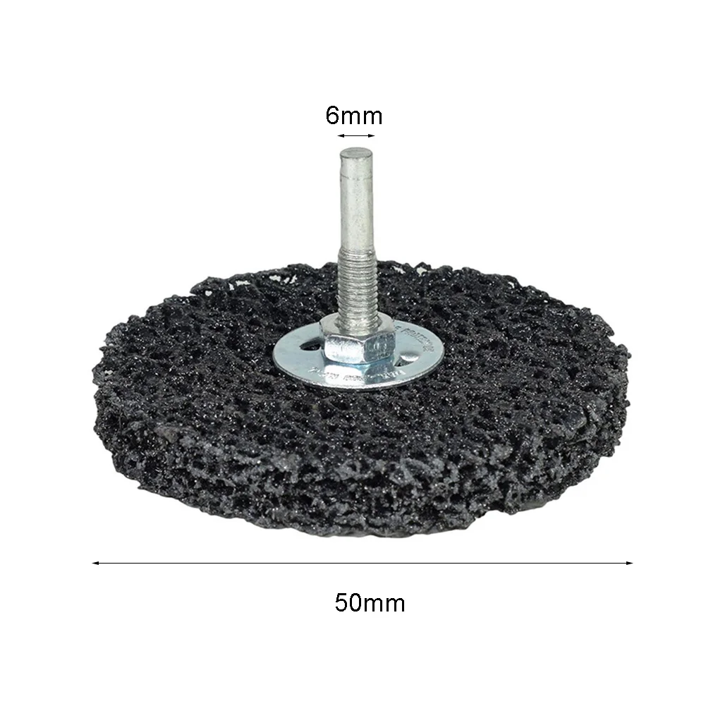 Imagem -06 - Poly Strip Disc Roda Abrasiva Paint Rust Remover Clean Grinding Wheels mm Shank para Moedor Elétrico 50 mm 1pc