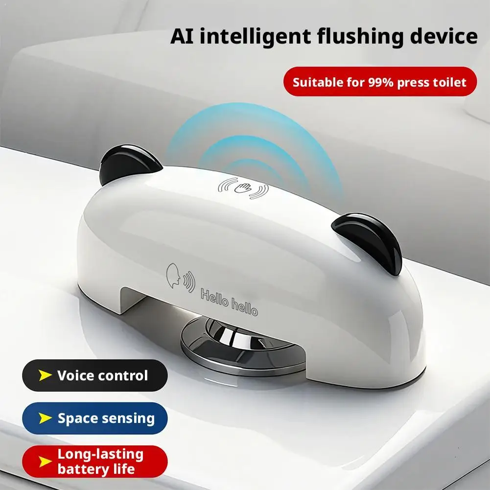 

Бесконтактная машина для смыва унитаза с голосовым управлением, автоматическое устройство для смыва унитаза, водонепроницаемая зарядка типа C для использования в отеле, в домашнем офисе