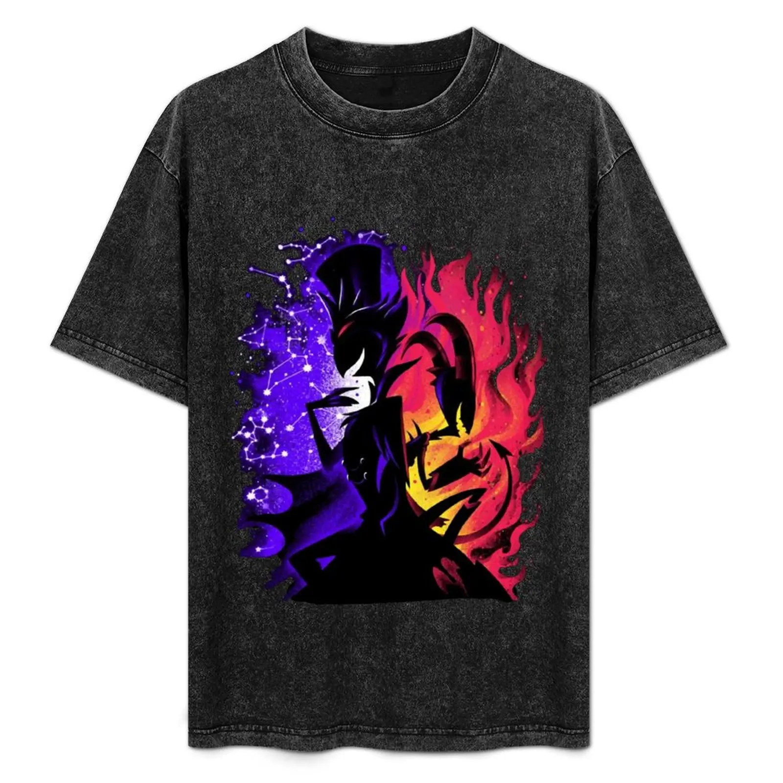 

Stolas and Blitzo Inner Desires - Helluva Boss T-Shirt Soft Casual Short Sleeve Cotton Tee