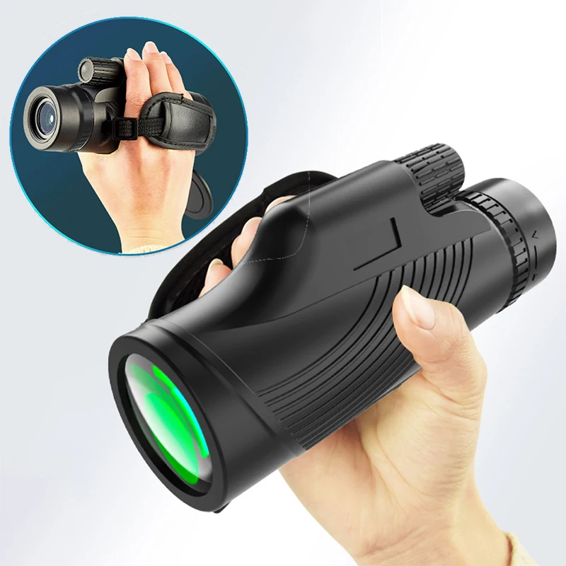 12x50 Portable Zoom HD 5000M Telescope Folding Long Distance Mini Powerful Telescope for Hunting Sports Outdoor Camping Travel